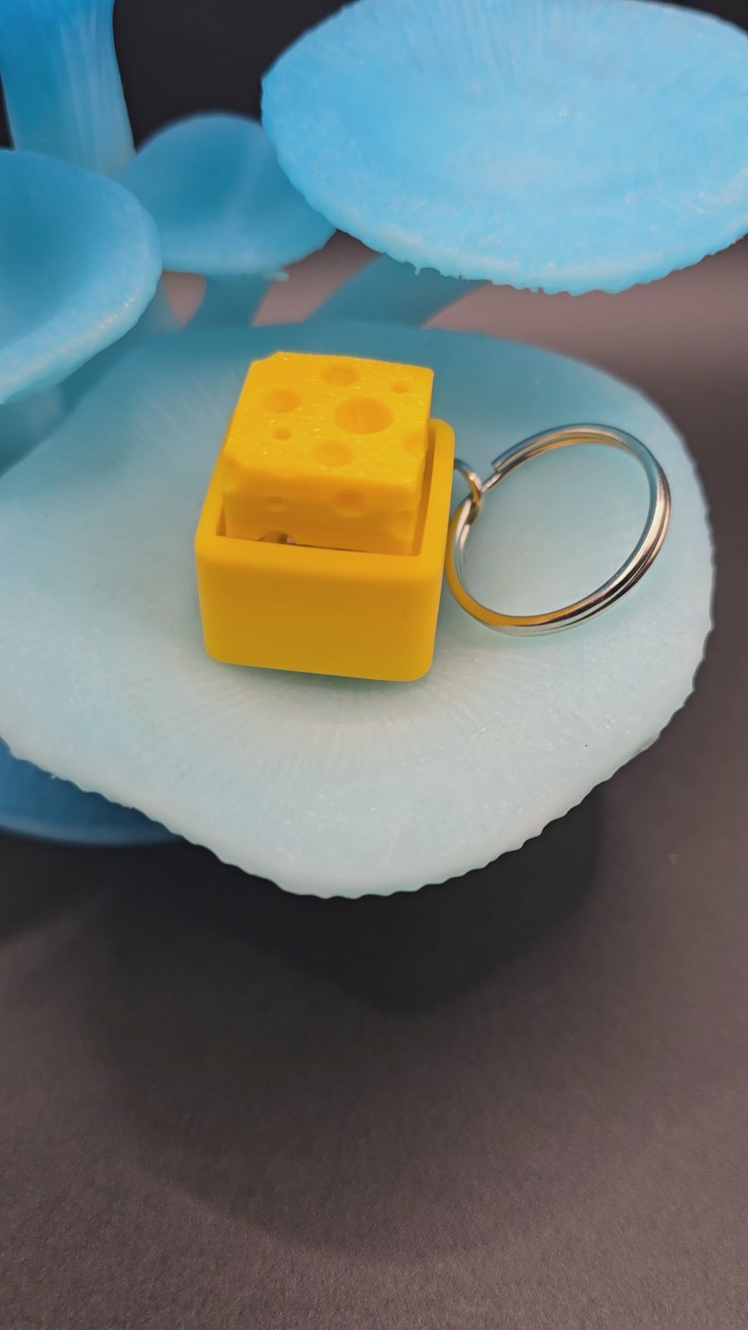 Cheese clicker keychain!