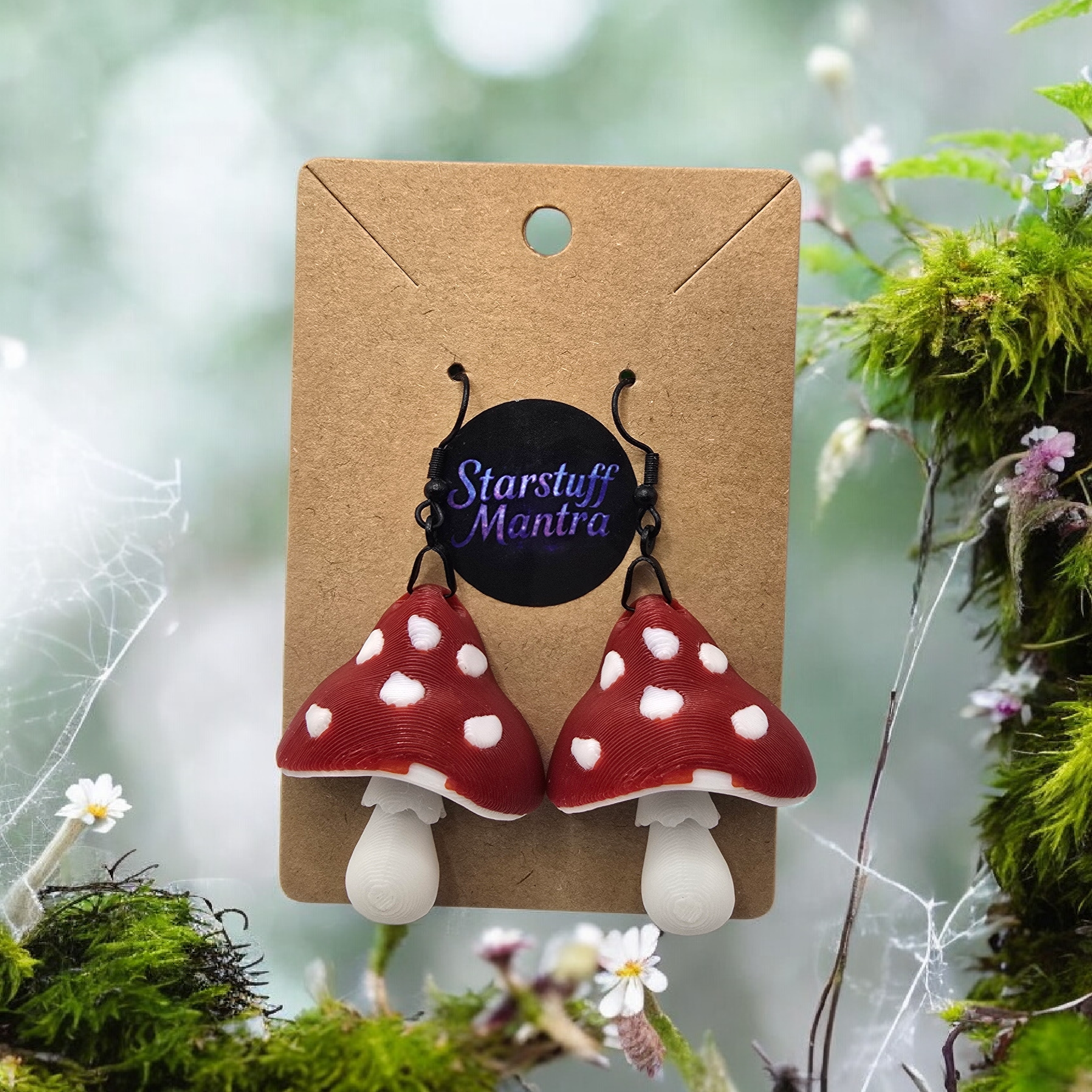 Mushroom earrings