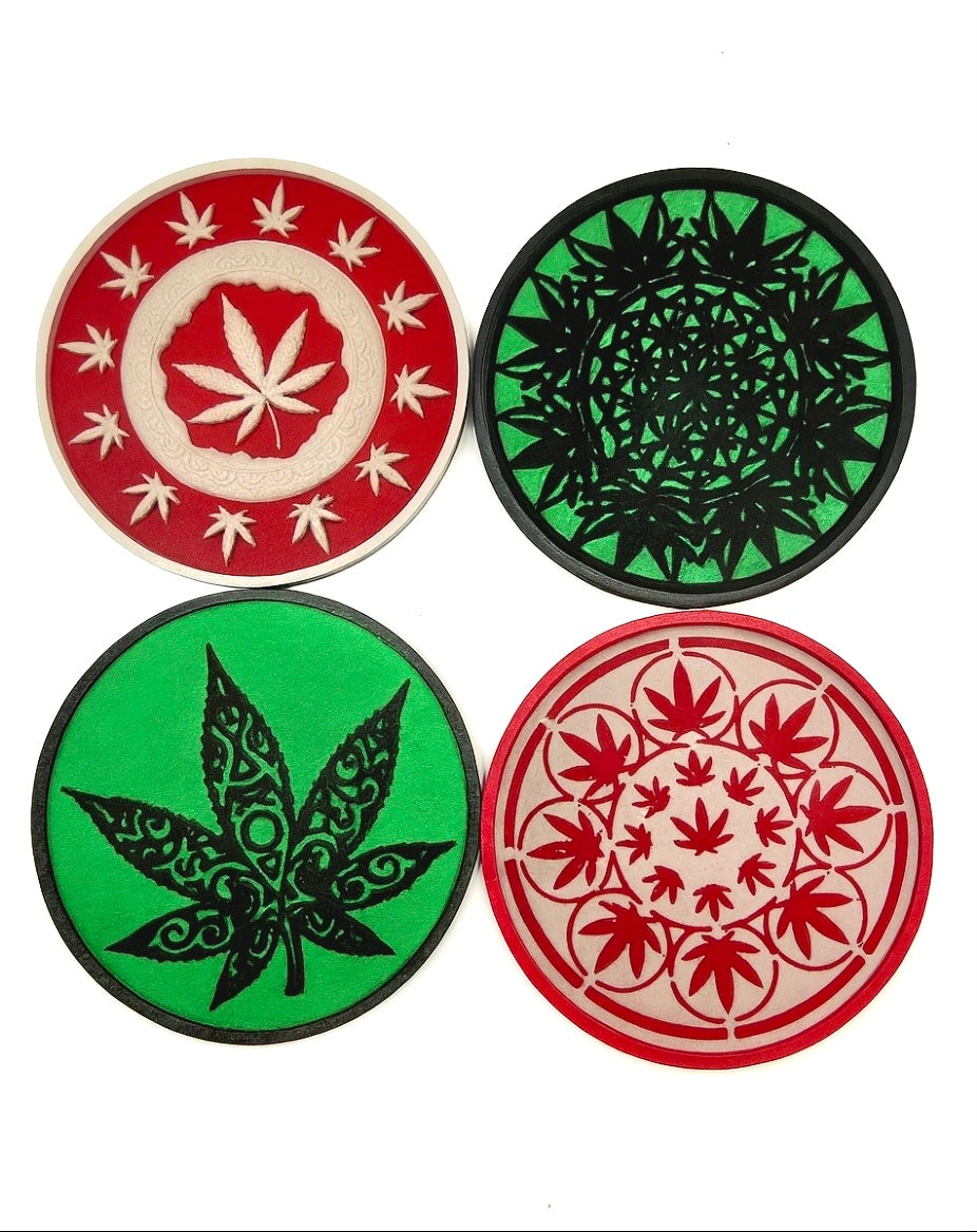 Herb Mandala Coasters